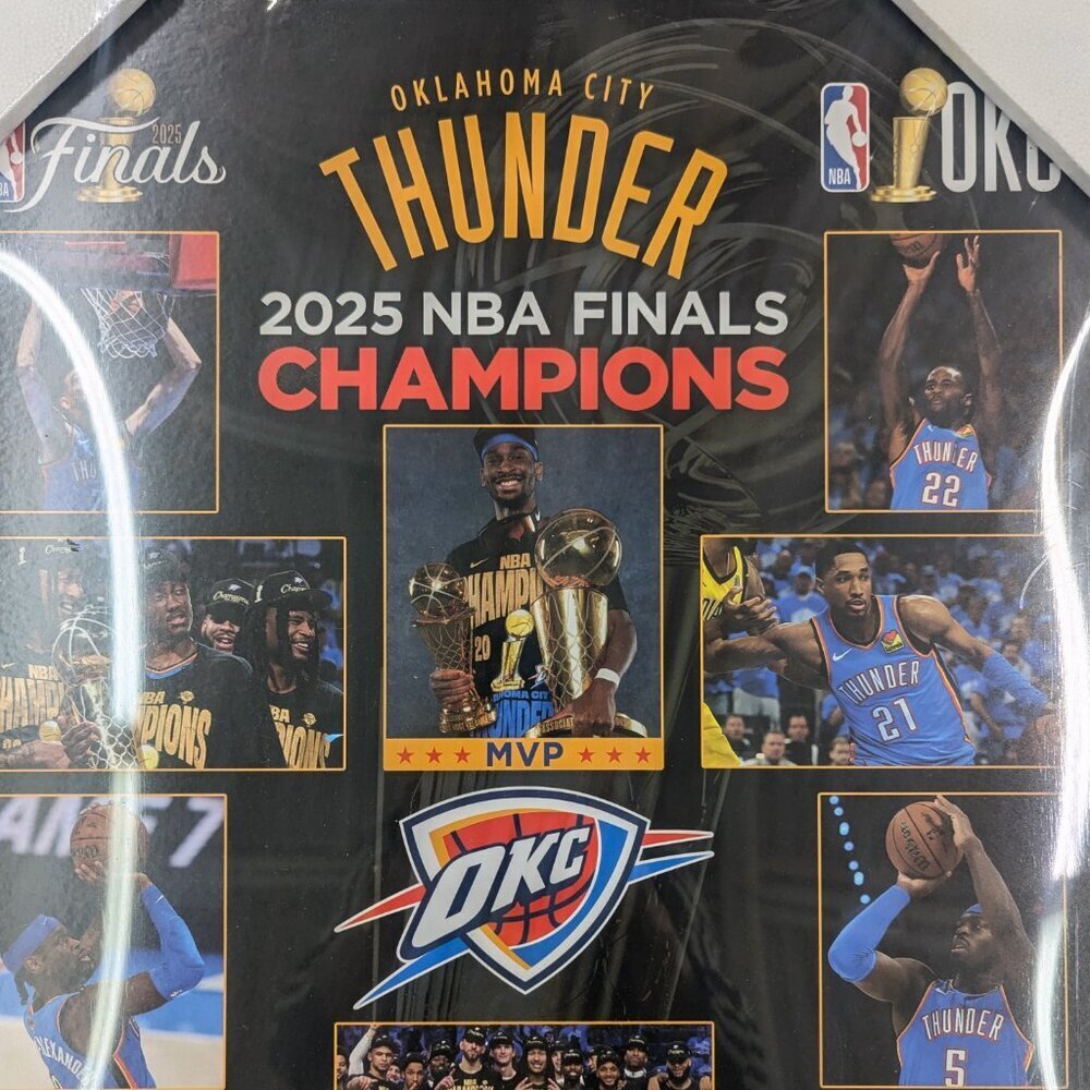 Oklahoma City Thunder NBA Championship Plaque (16x20") *NEW* - Picture 2 of 4